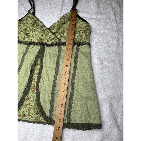 Y2K One Step Up Plus Vtg Lace Fairycore Babydoll Cami Coquette Floral Tank  1X - Picture 9 of 9